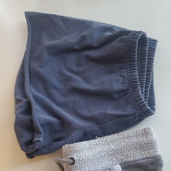 Gray 'HOOVERS' Embroidered Drawstring Shorts - Picture 3 of 5